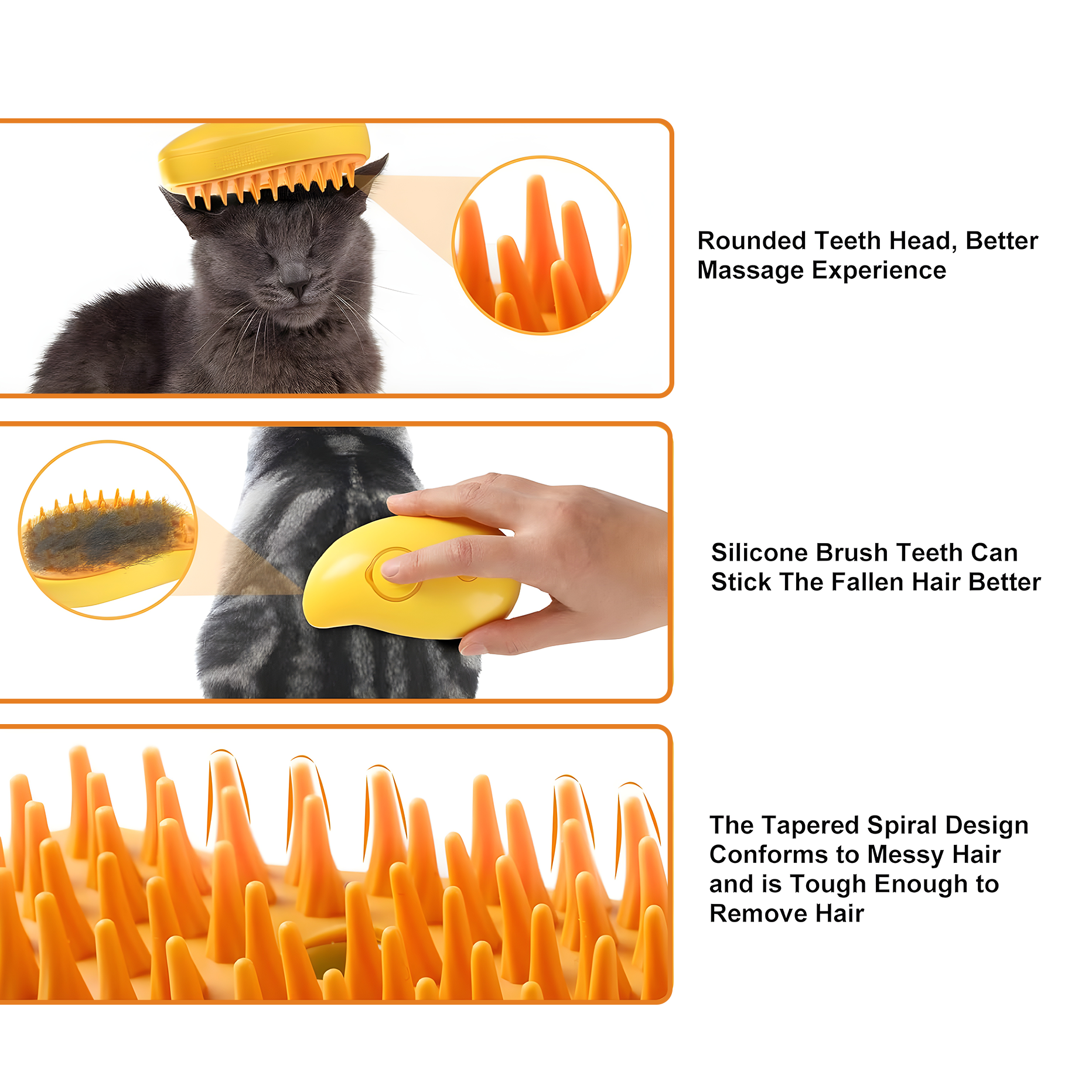 3 in 1 Cat Steamy Brush